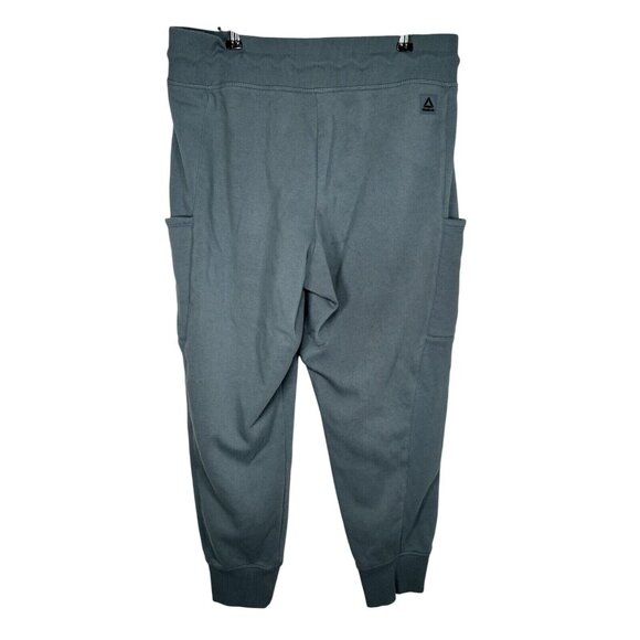 Reebok Womens Super Soft Fleece Gravity Jogger Pants Goblin Blue L - Picture 2 of 4